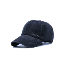 Design Your Distress Washed Black Baseball Caps